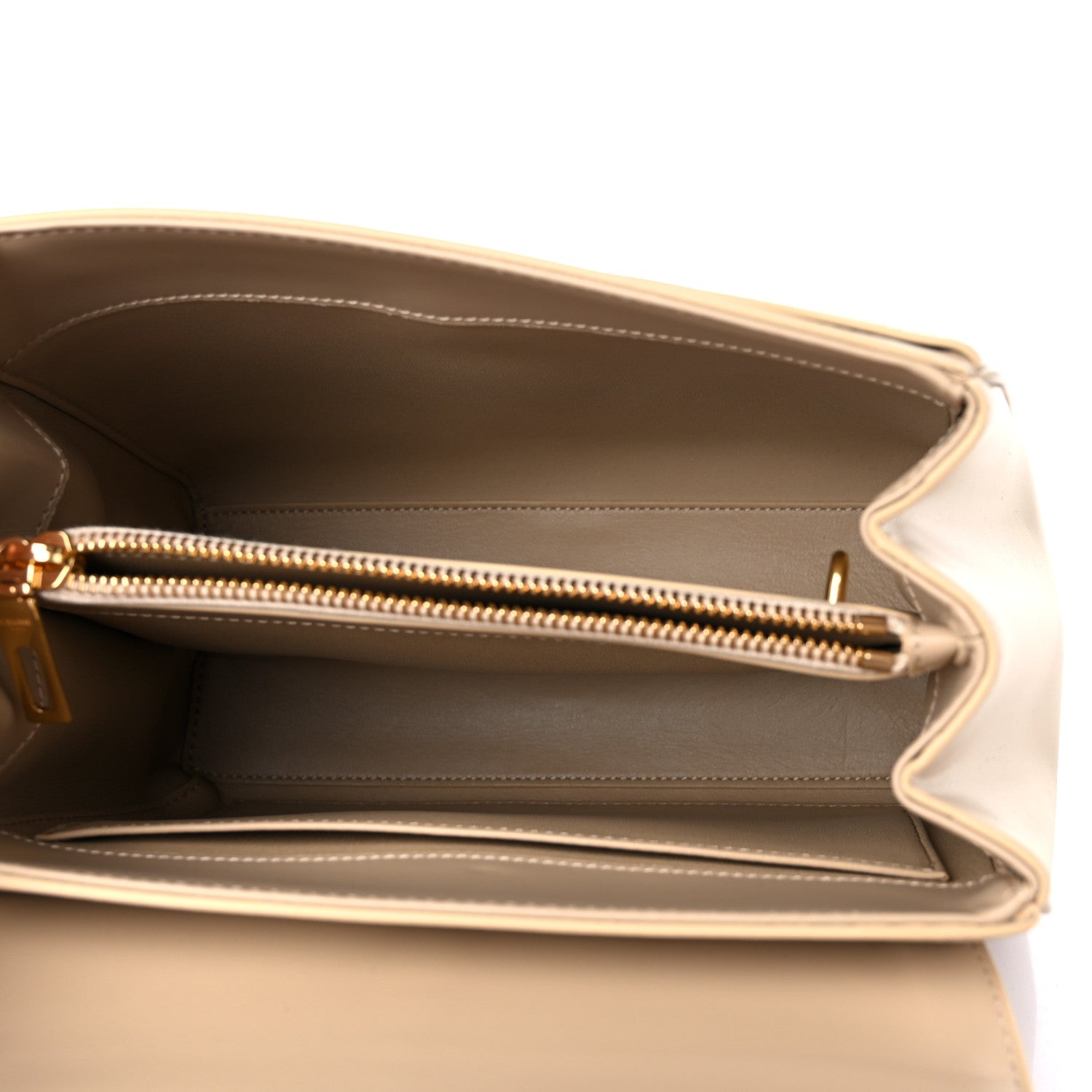 Celine Satinated Calfskin Small 16 Top Handle Bag Beige 6 of 12