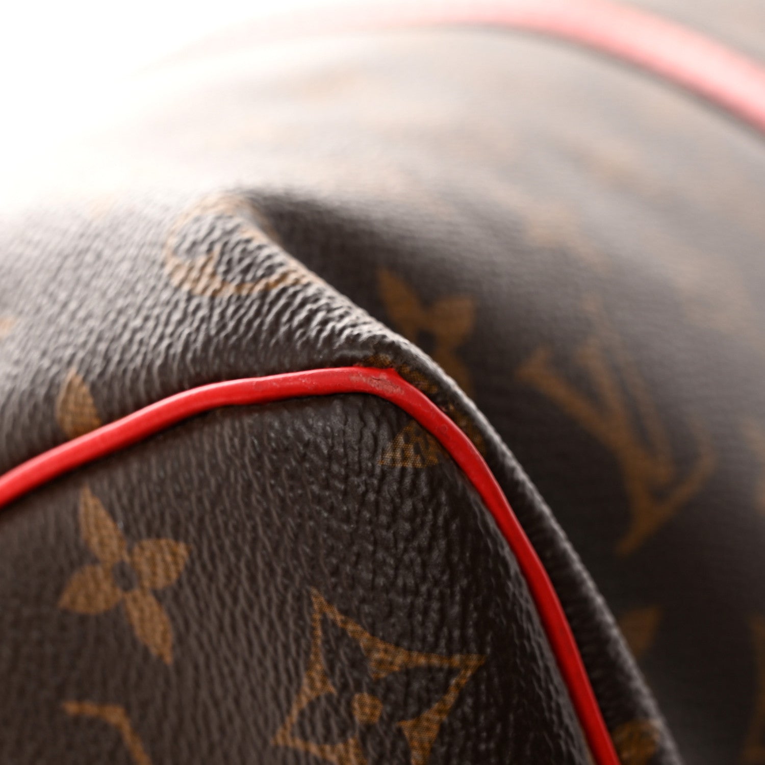 Louis Vuitton Calfskin Monogram Keepall Bandouliere 50 Coquelicot 13 of 20