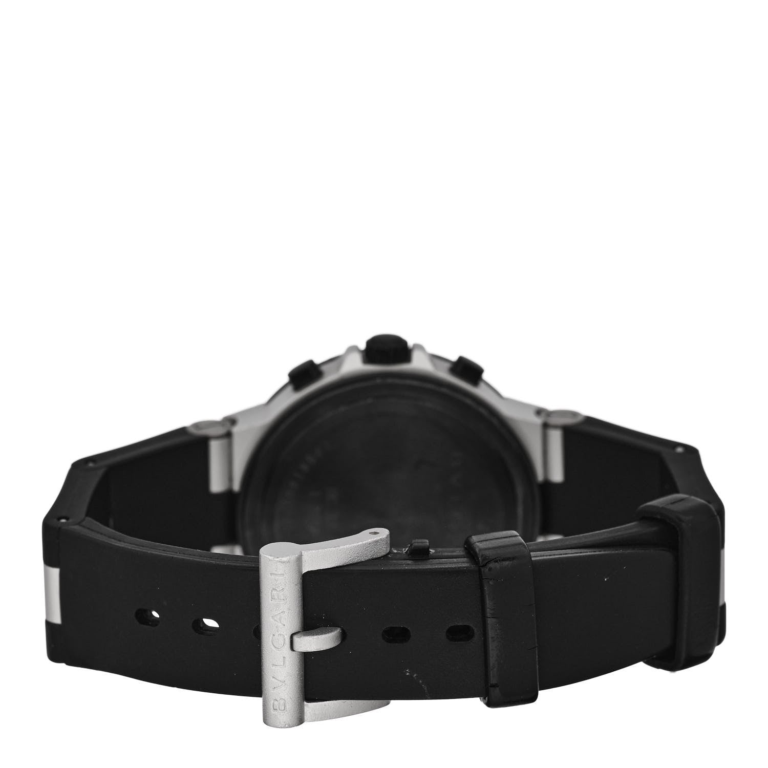 Bulgari Aluminum Rubber 38mm Diagono Chronograph Automatic Watch 3 of 4