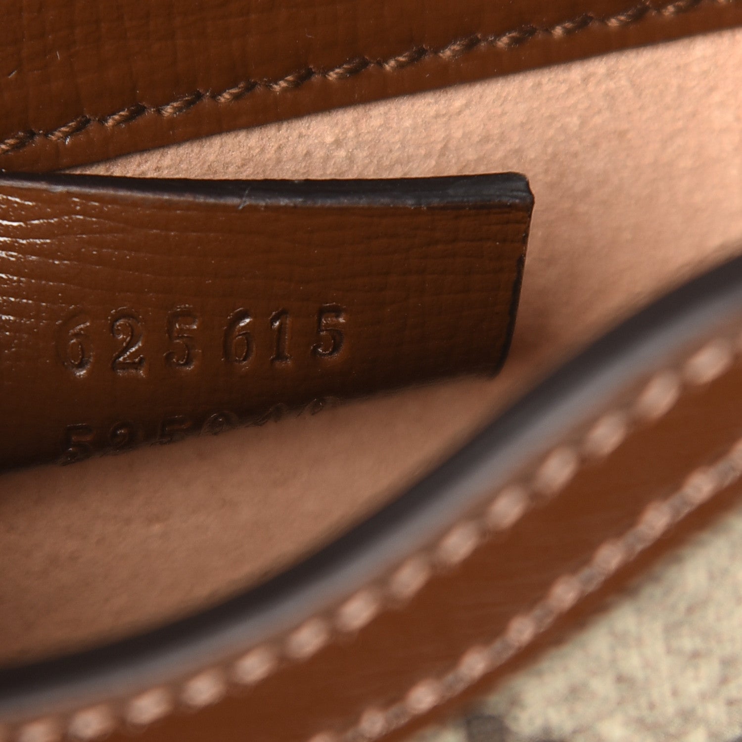 Gucci GG Supreme Monogram Mini Horsebit 1955 Crossbody Bag Beige Brown Sugar 7 of 10
