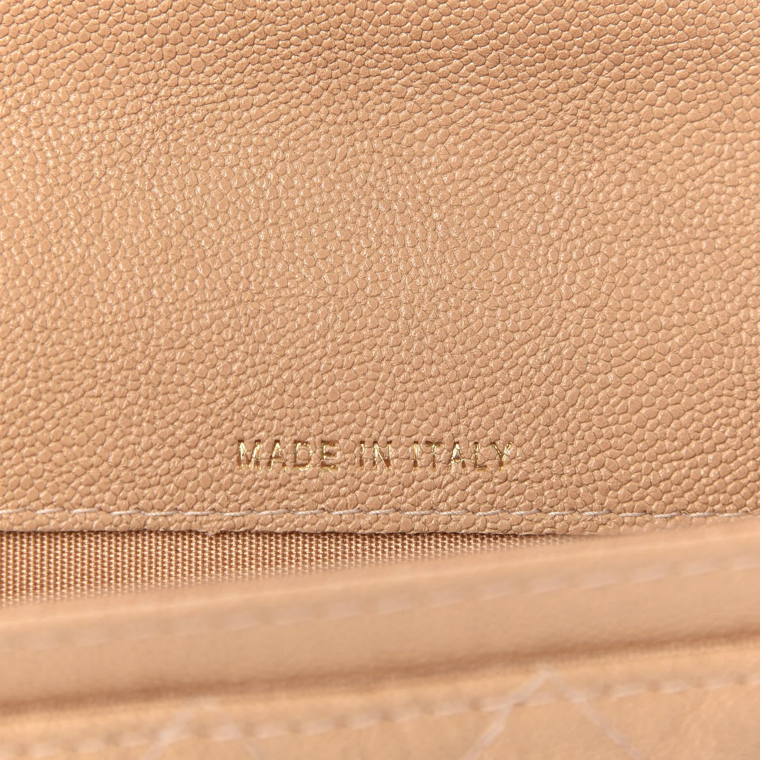 Chanel Caviar Quilted Boy Card Holder Wallet Beige 7 of 8