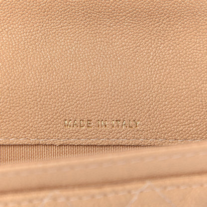 Chanel Caviar Quilted Boy Card Holder Wallet Beige 7 of 8