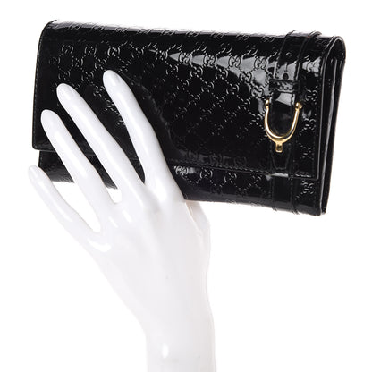 Gucci Patent Microguccissima Nice Wallet Burgundy 2 of 7