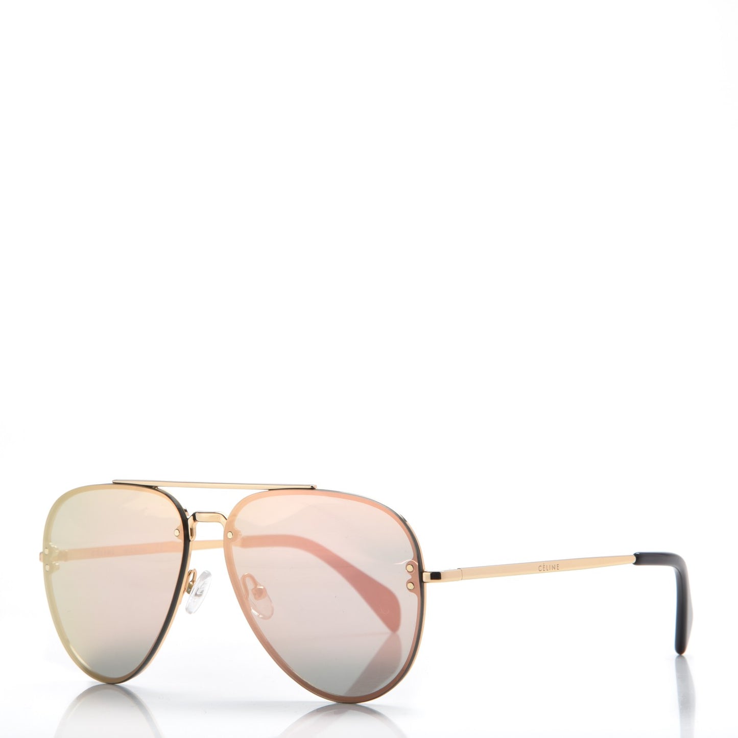Mirror Aviator Sunglasses CL 41392/S Gold Pink