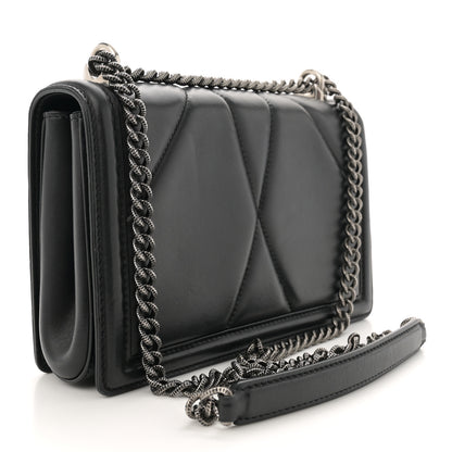 Dolce & Gabbana Calfskin Medium Devotion Crossbody Bag Black 3 of 11