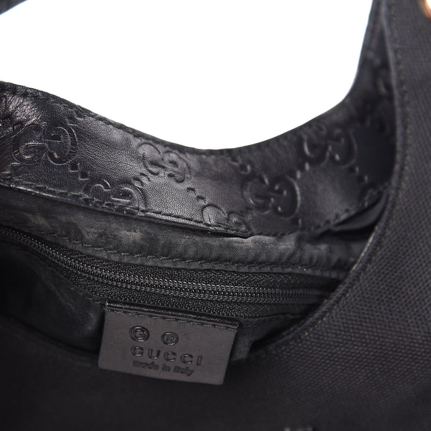 Canvas Guccissima Hobo Black