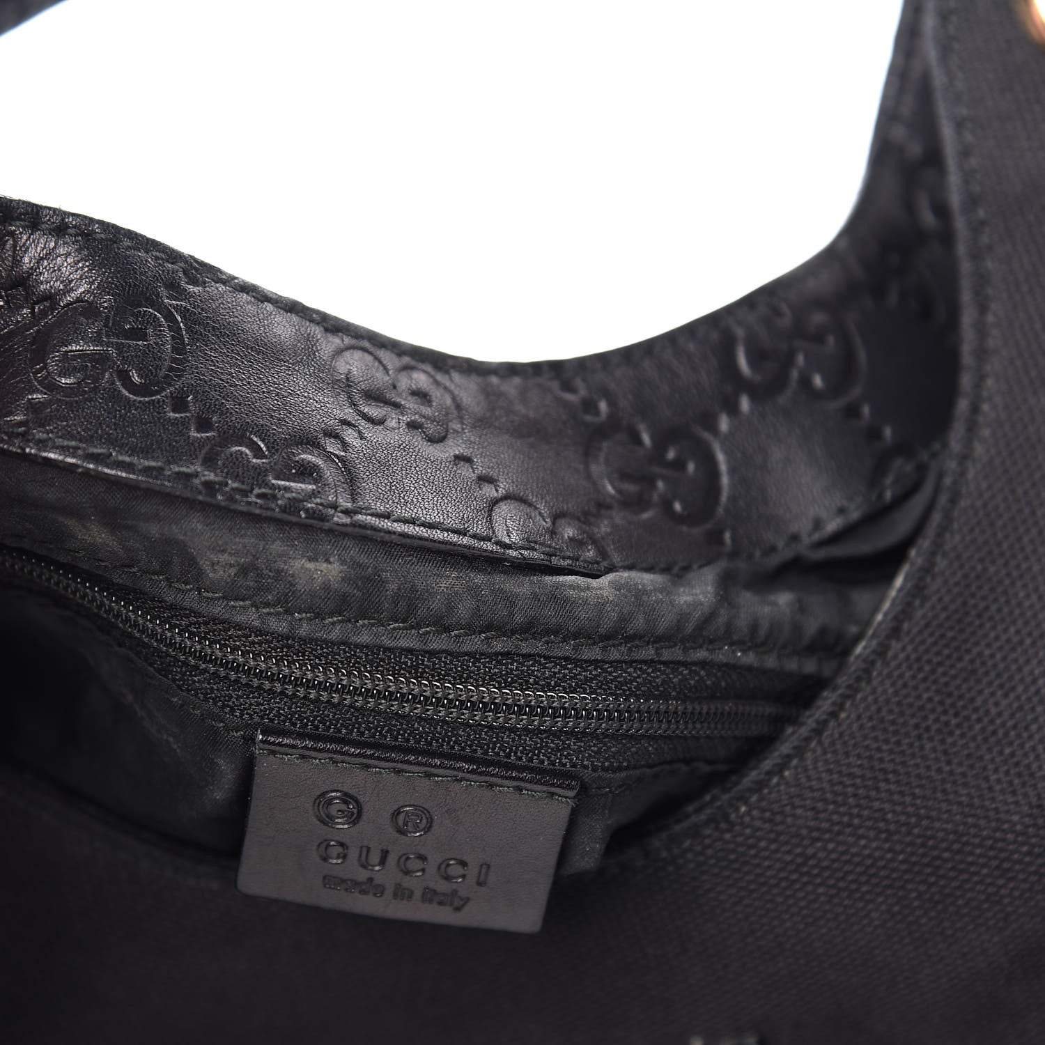 Gucci Canvas Guccissima Hobo Black 8 of 16