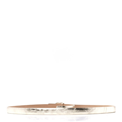 Chanel Metallic Lambskin CC Logo Skinny Belt 85 34 Gold 2 of 6