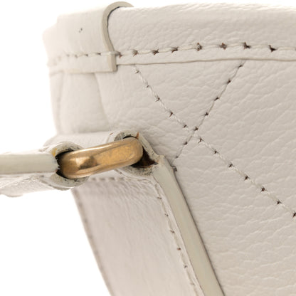 Chanel Patent Goatskin Quilted Small Gabrielle Hobo White 11 of 14