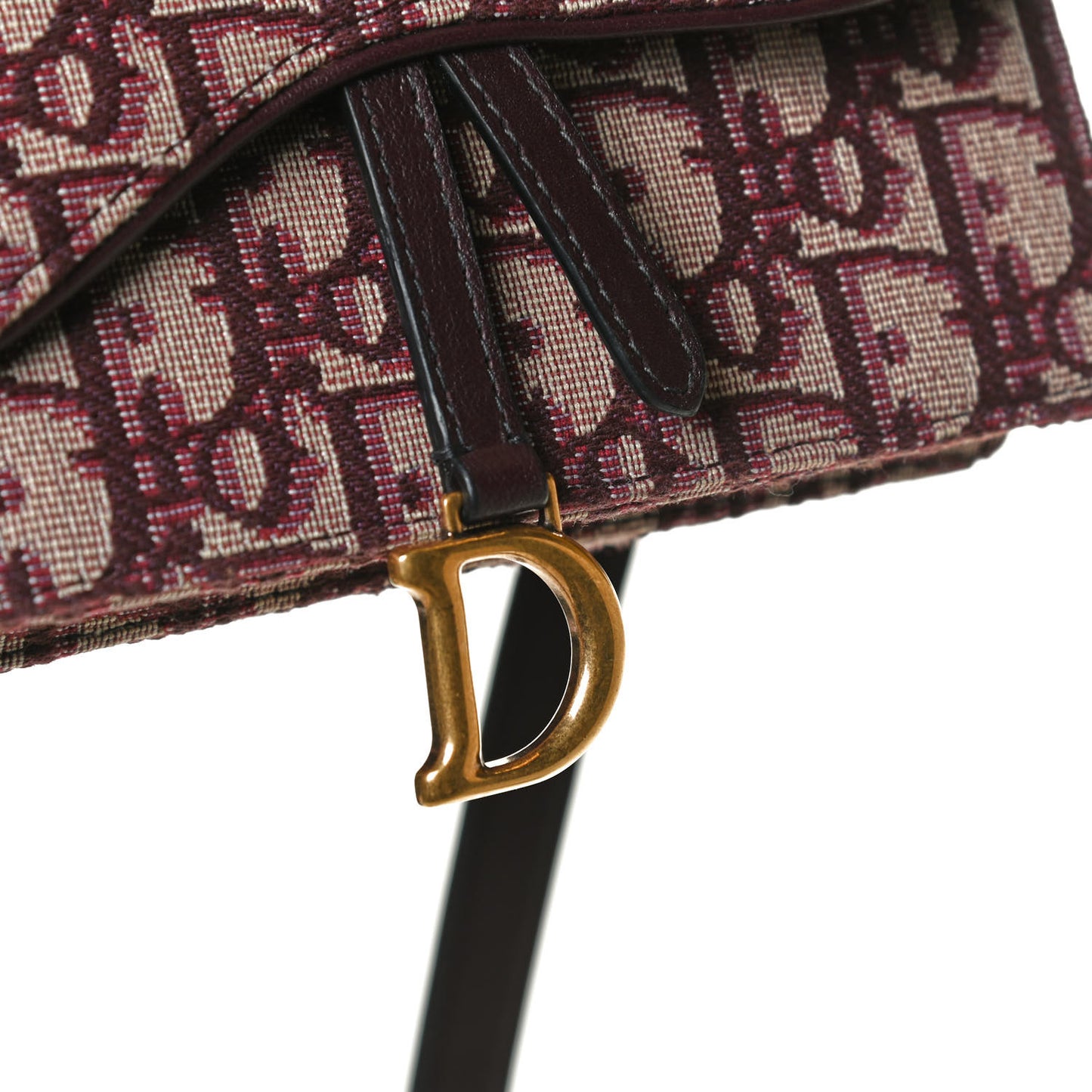 Oblique Saddle Belt Bag Bordeaux