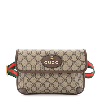 Gucci GG Supreme Monogram Neo Vintage Web Belt Bag Brown 1 of 11