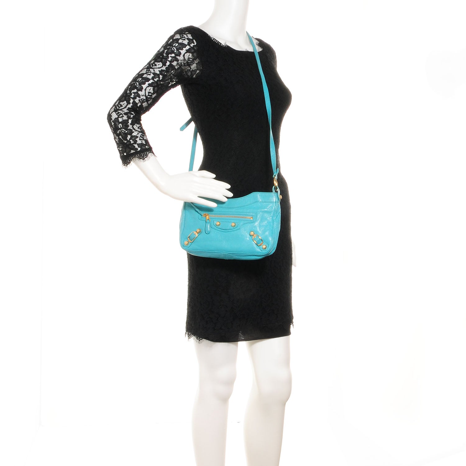 Balenciaga Agneau Giant 12 Gold Hardware Hip Bleu Tropical 2 of 12