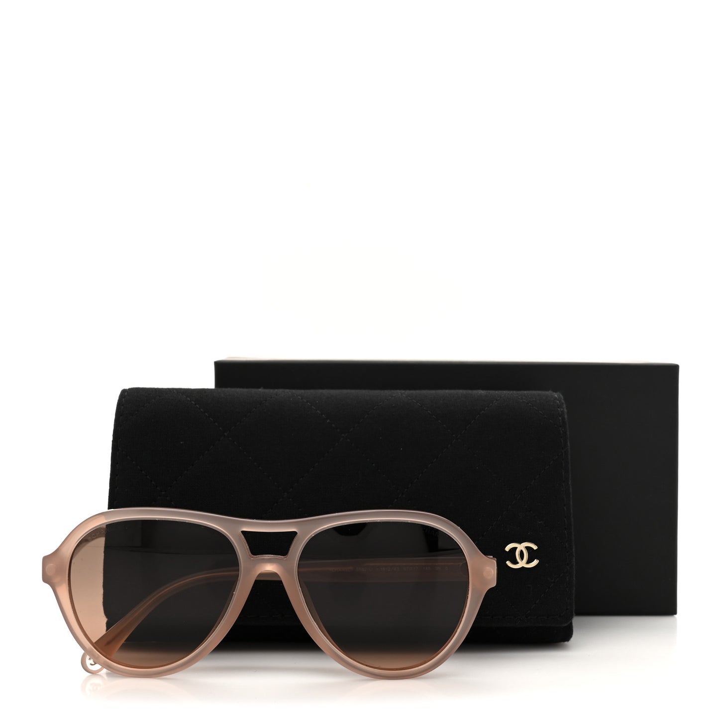 Acetate Pilot Sunglasses 5552-U Pale Pink