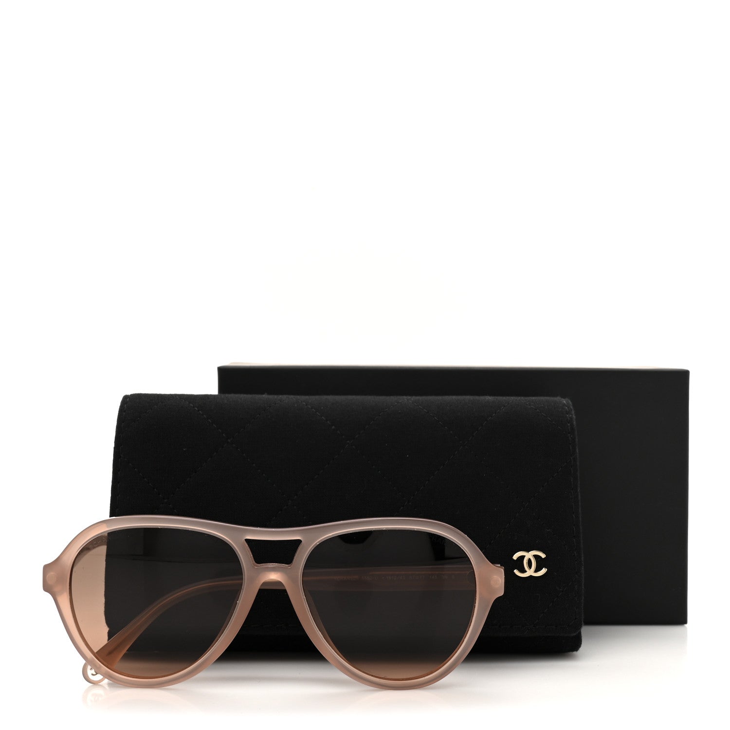 Chanel Acetate Pilot Sunglasses 5552-U Pale Pink 8 of 8