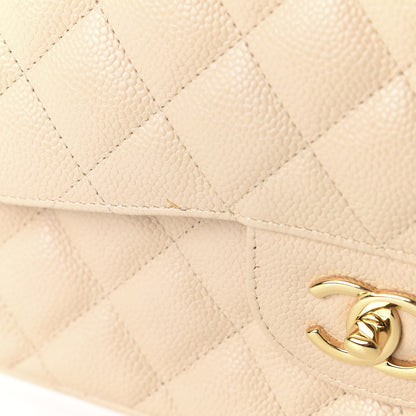 Chanel Caviar Quilted Jumbo Double Flap Beige Clair 11 of 12
