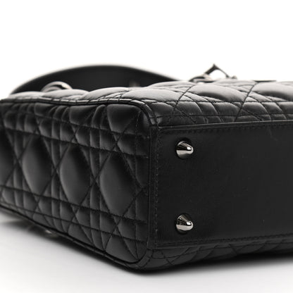 Christian Dior Lambskin Cannage Small Lucky Badges My Lady Dior Black 8 of 9