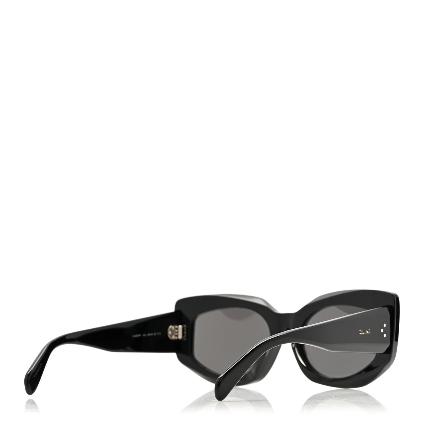 Acetate Bold 3 Dots Sunglasses CL40277F Black