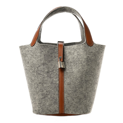 Hermes Feutre Swift Picotin Lock 22 MM Gris Clair Gold 1 of 11