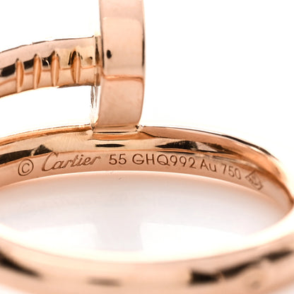 Cartier 18K Pink Gold Juste Un Clou Ring 55 7.25 4 of 4