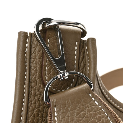 Hermes Taurillon Clemence Evelyne III PM Etoupe 13 of 13