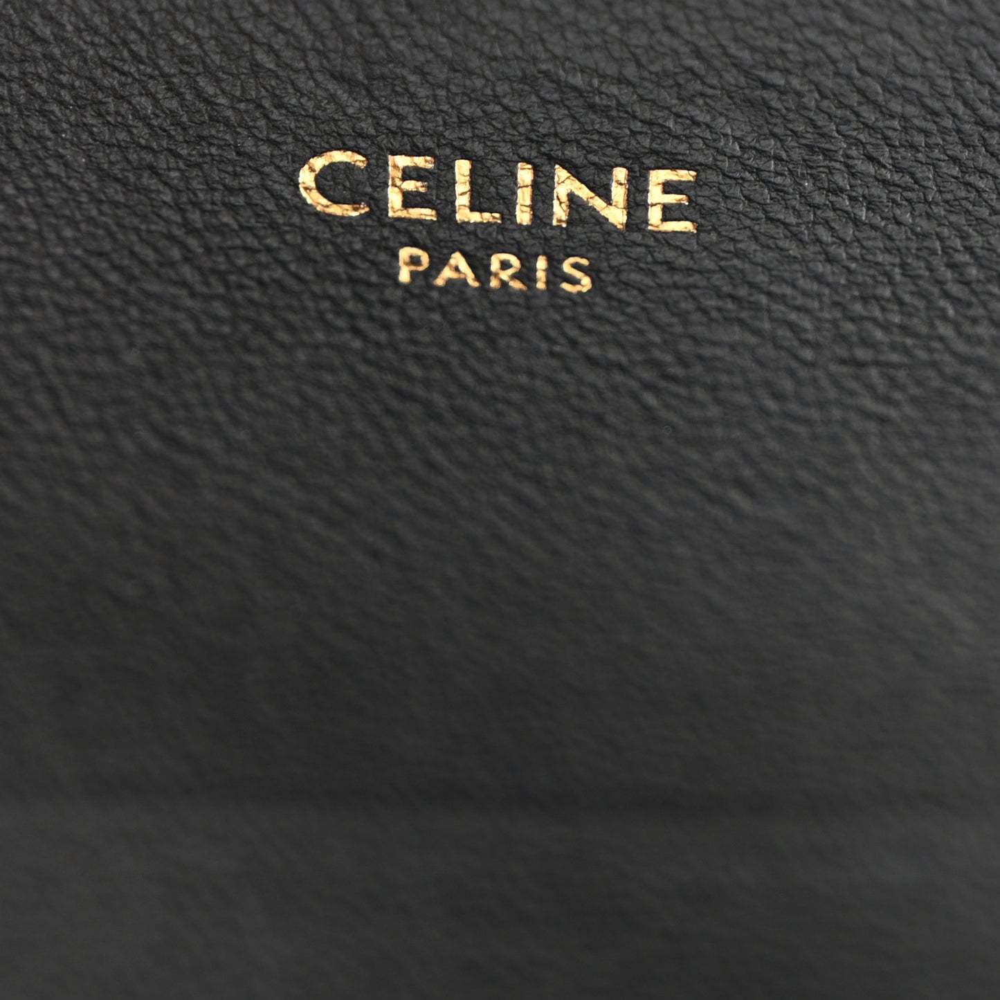 Canvas Calfskin Triomphe Embroidered Teen Triomphe Bag Black