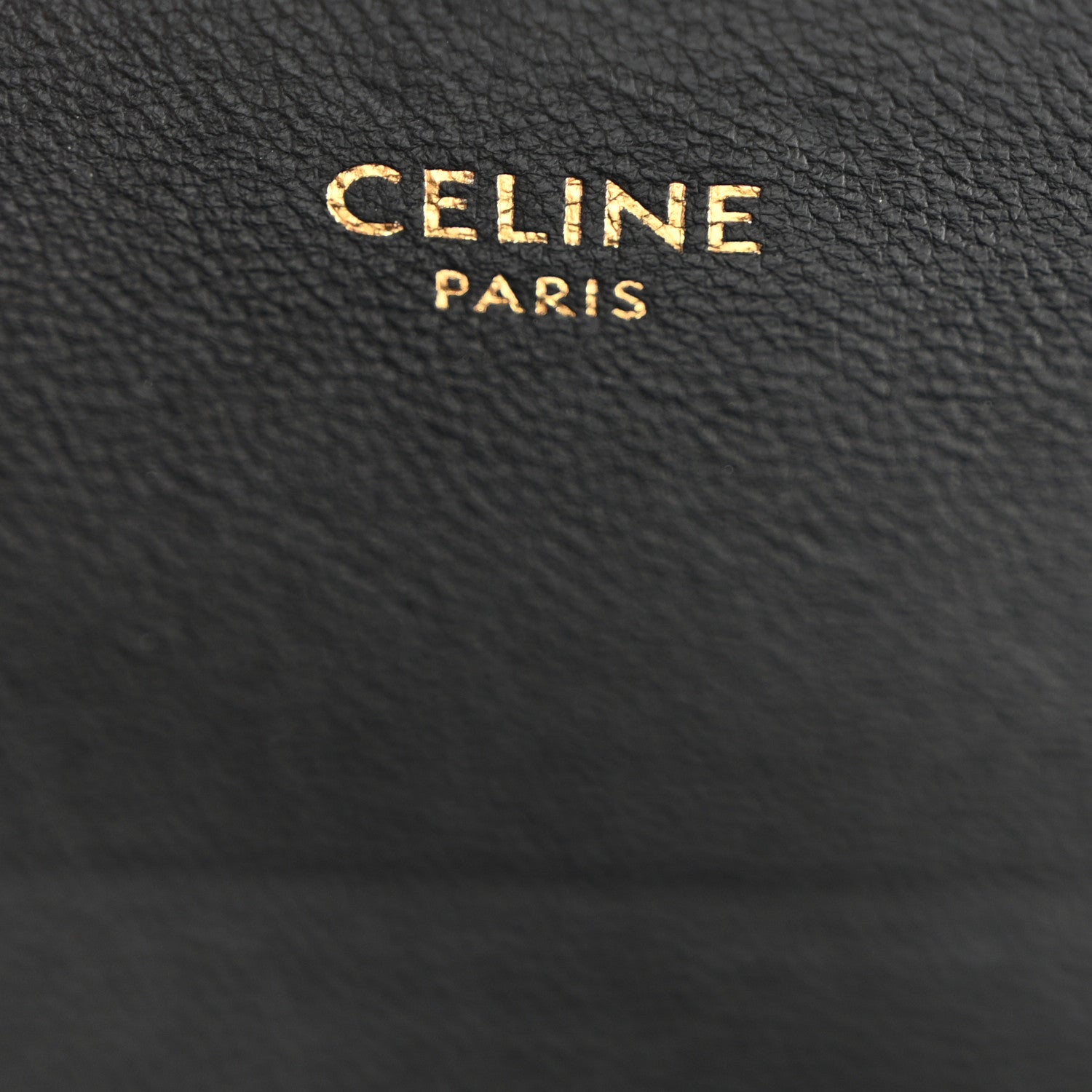 Celine Canvas Calfskin Triomphe Embroidered Teen Triomphe Bag Black 6 of 11
