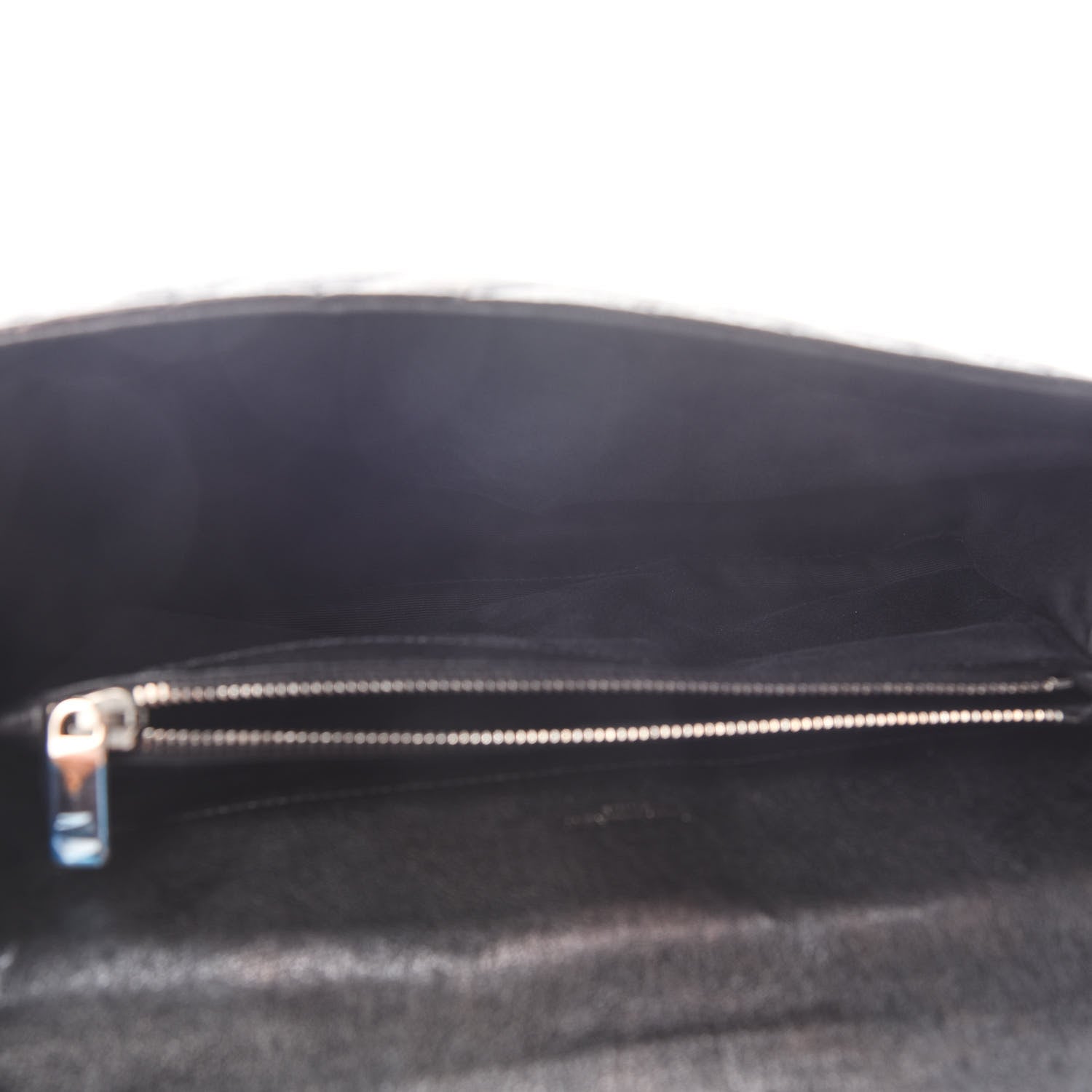 Saint Laurent Sheepskin Matelasse Chevron Monogram Large College Satchel Black 5 of 12