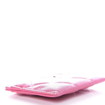 Chanel Caviar Quilted Card Holder Pink 8 of 11