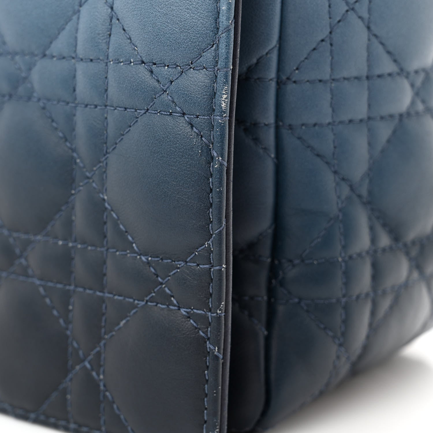 Christian Dior Lambskin Cannage Gradient Large Caro Bag Indigo Blue 15 of 15
