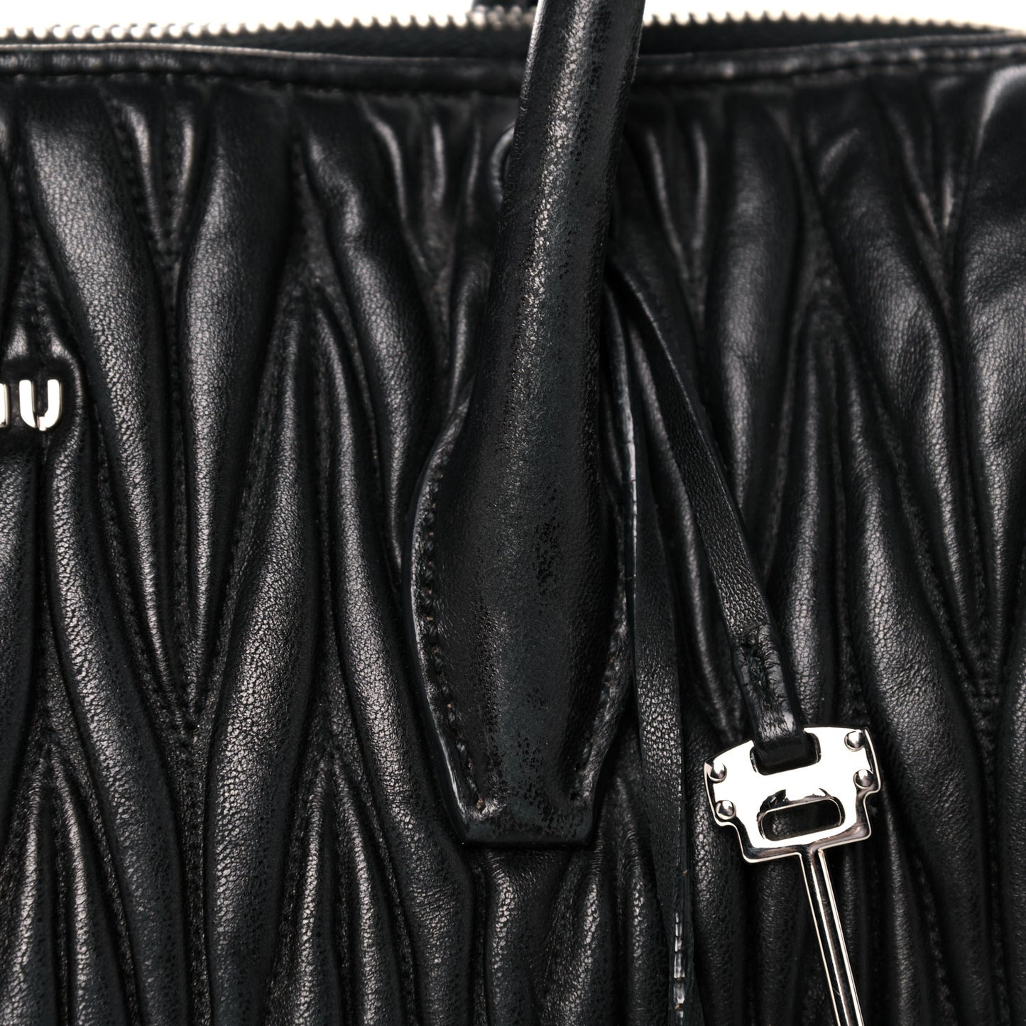 Nappa Matelasse Tote Black