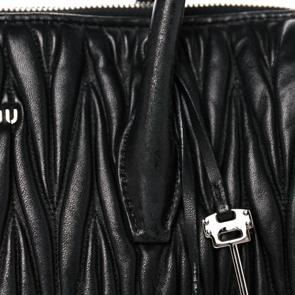 Miu Miu Nappa Matelasse Tote Black 20 of 23