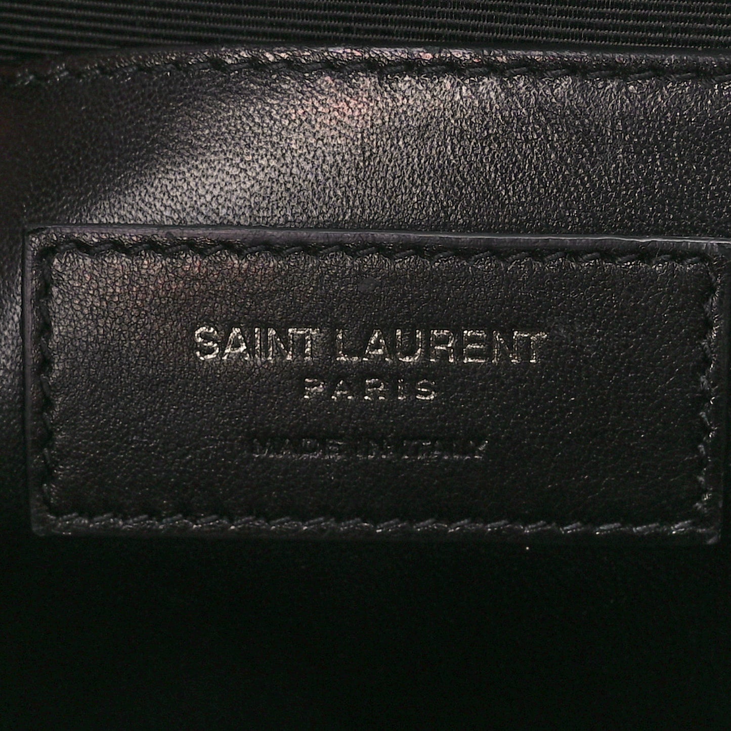 Grain De Poudre Textured Mixed Matelasse Triquilt Medium Monogram Monochrome Satchel Black