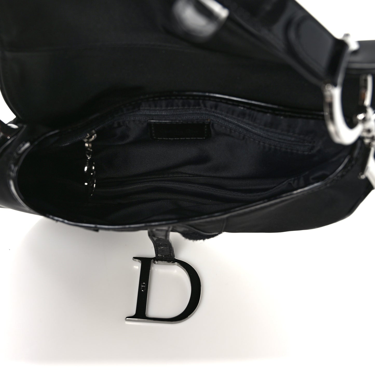 Nylon Saddle Bag Black