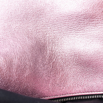 Saint Laurent Metallic Lambskin Quilted Sade Puffer Envelope Clutch New Azalea 12 of 12