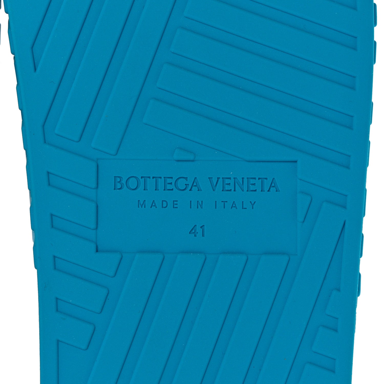 Bottega Veneta Rubber The Slider Sandals 41 Amalfi Blue 6 of 7