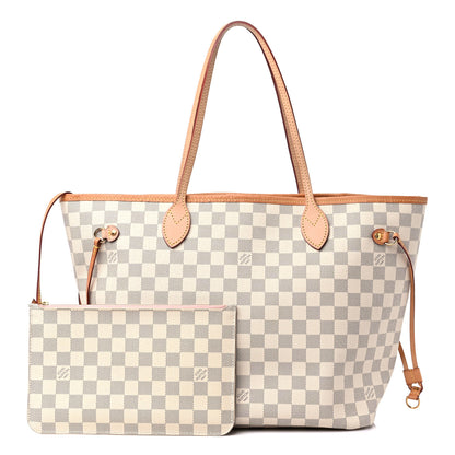Louis Vuitton Damier Azur Neo Neverfull MM Rose Ballerine 1 of 18