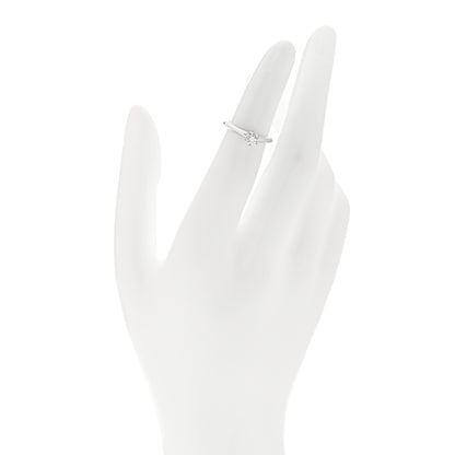 Tiffany Platinum Diamond .31ct Solitaire Engagement Ring 45 3.5 2 of 6