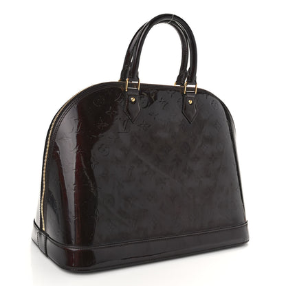Louis Vuitton Vernis Alma MM Amarante 3 of 11