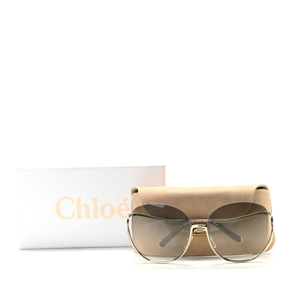 Chloe Oversized Round Milla Sunglasses CE125S Gold 7 of 7