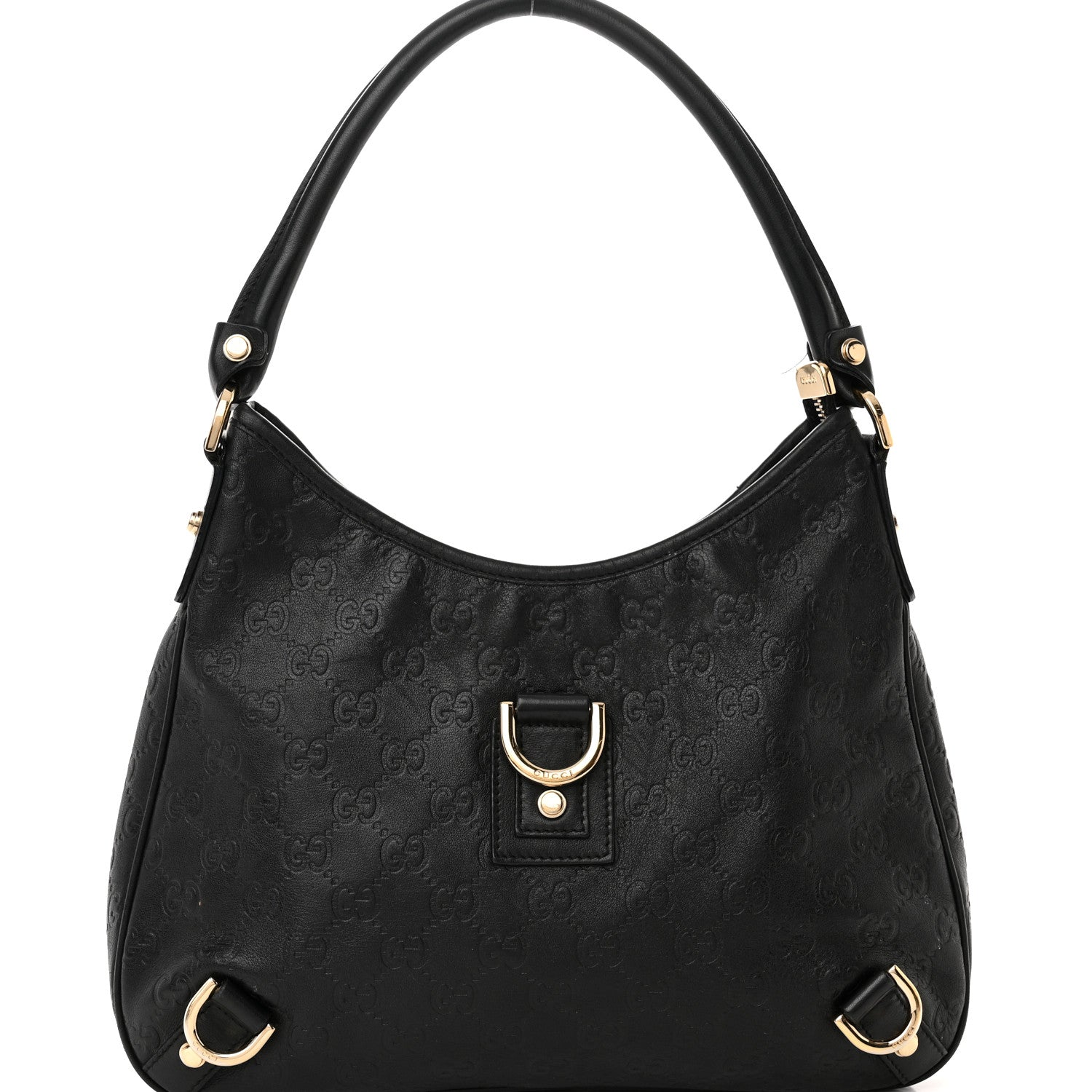 Gucci Guccissima Medium Abbey D Ring Hobo Black 8 of 14