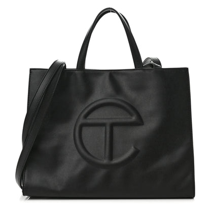 Telfar Vegan Leather Medium Shopping Bag Black 1 of 12
