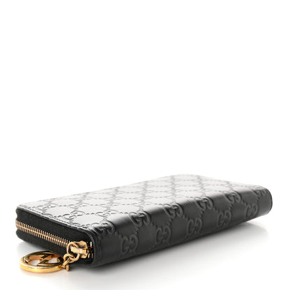 Gucci Guccissima GG Pierce Zip Around Wallet Black 4 of 11
