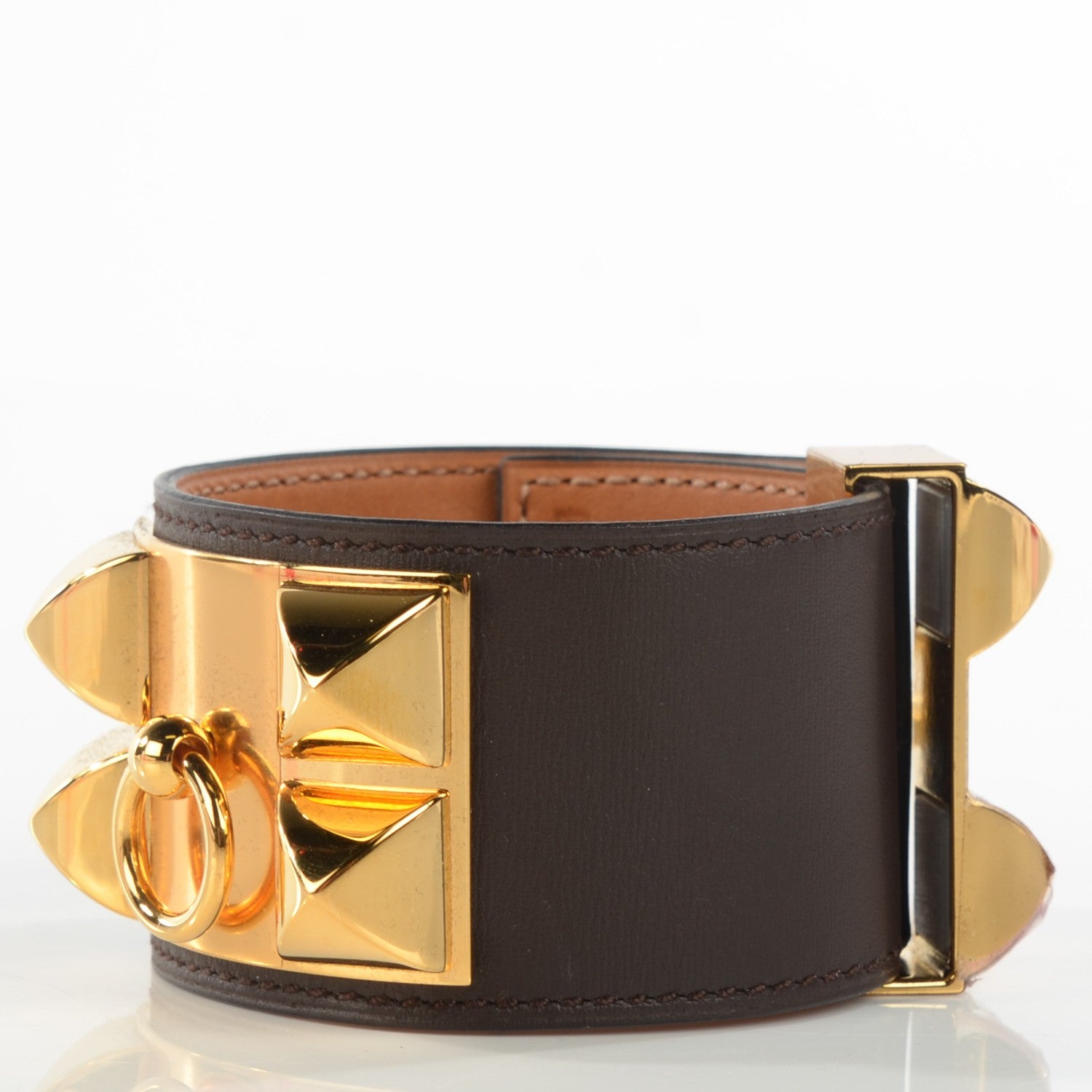 Hermes Chamonix Collier De Chien CDC Bracelet S Chocolate 3 of 7