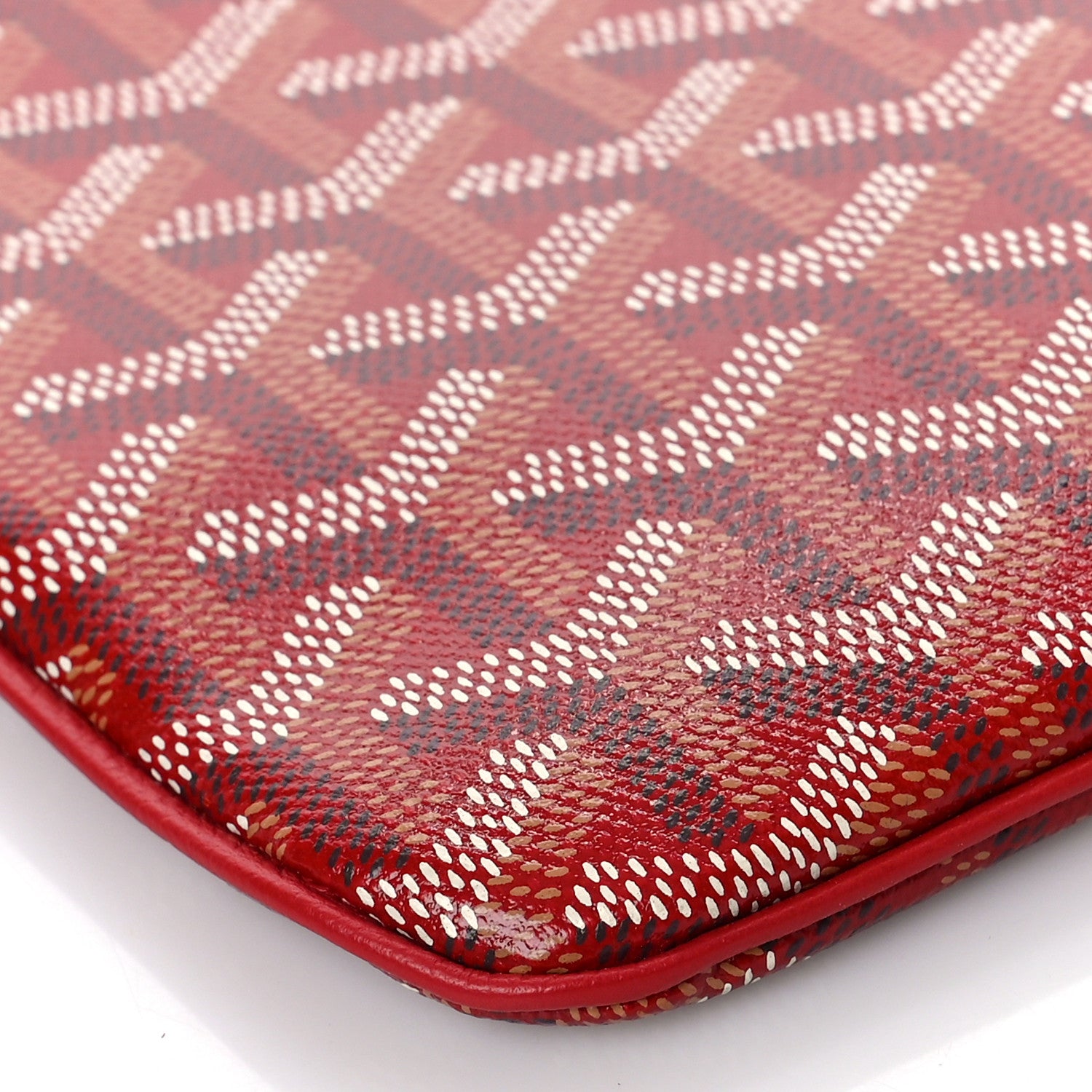 Goyard Goyardine Senat Pochette MM Red 7 of 9