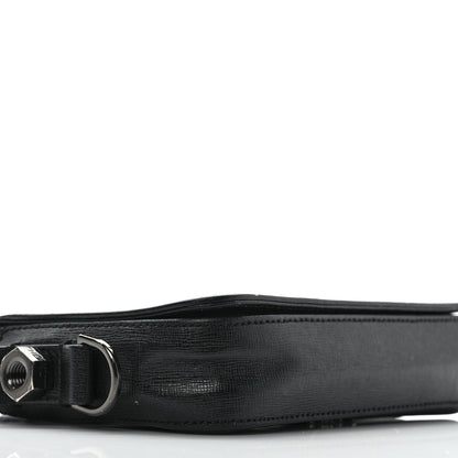 Off-White Saffiano Striped Mini Diag Bag Black White 7 of 13
