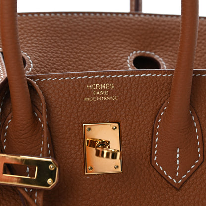 Hermes Togo Birkin 25 Gold 6 of 11