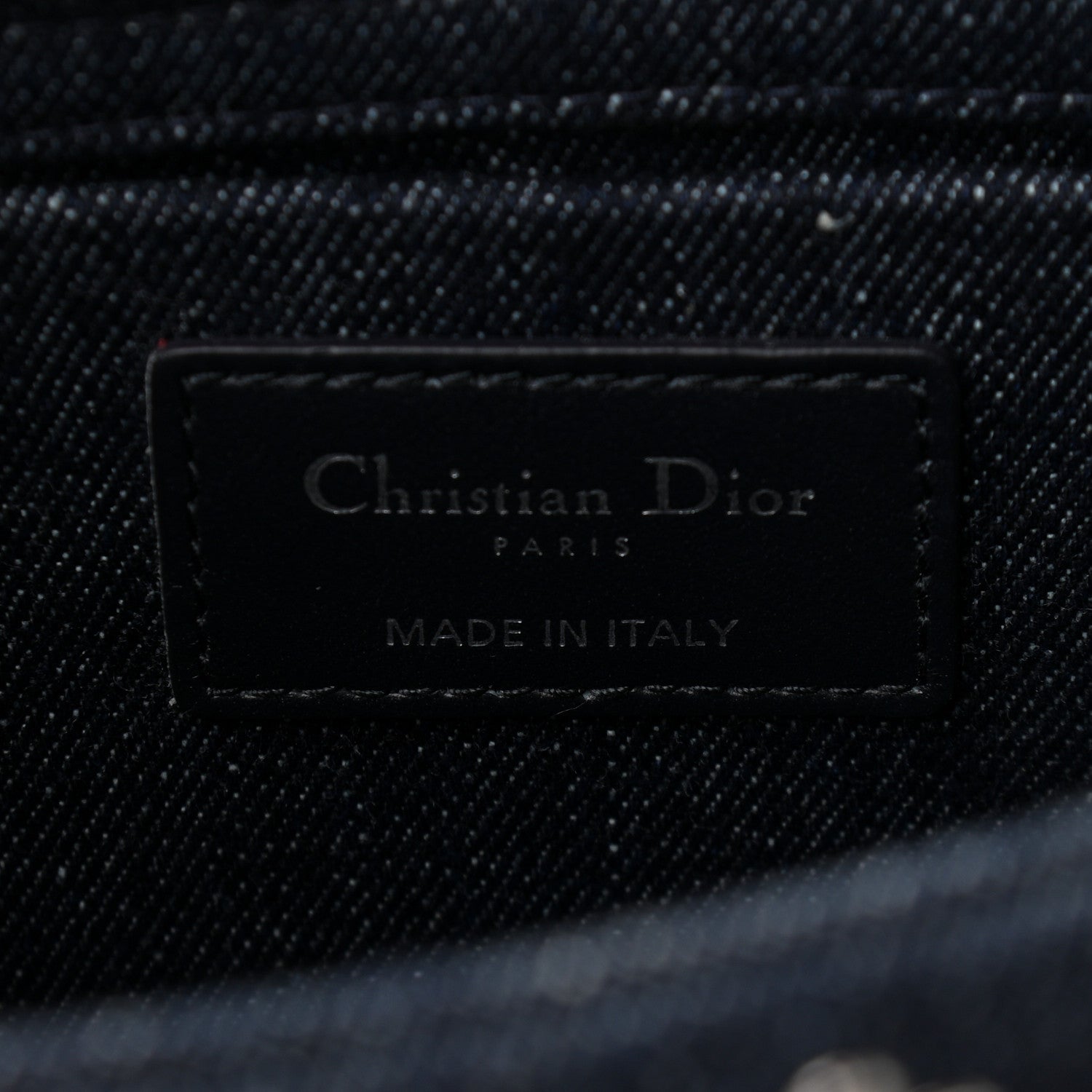 Christian Dior Denim Cannage East West Lady Dior Black 6 of 9