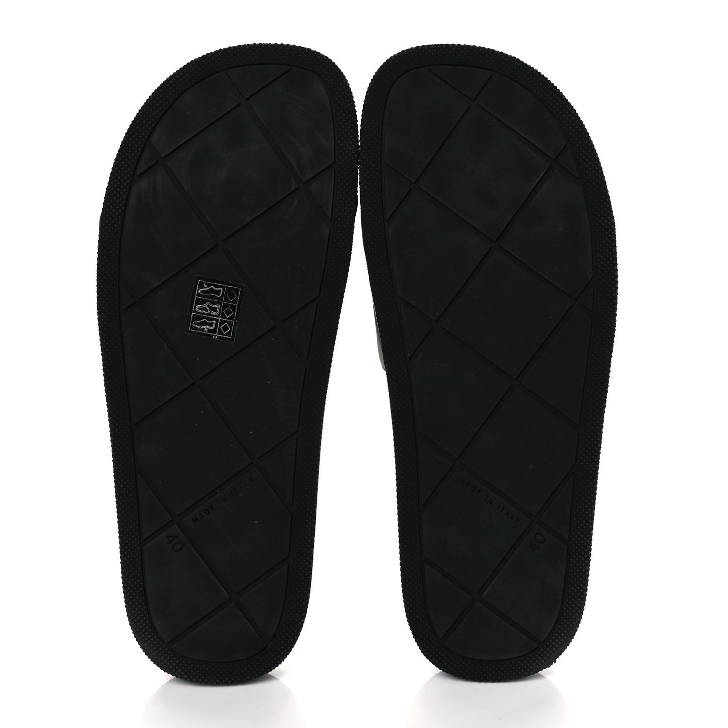 Rubber The Slider Sandals 40 Black