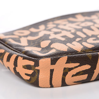 Louis Vuitton Monogram Graffiti Pochette Accessories Peach 8 of 9