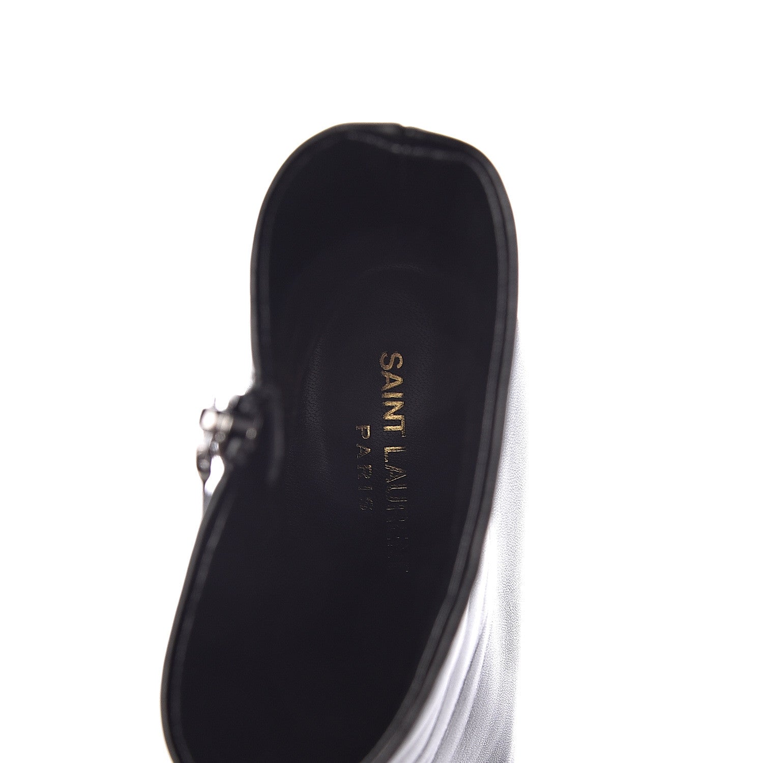 Saint Laurent Nappa Vendome Loulou Ankle Zip Boots 39.5 Black 7 of 7